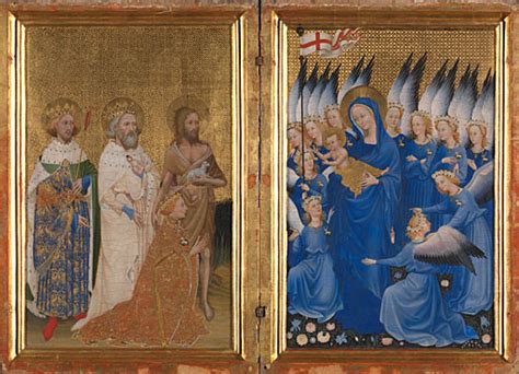  「The Wilton Diptych」：黄金の光と聖なる物語